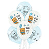 Palloncini Celesti/Bianchi in Lattice Baby Girl (50 pz) 30 cm