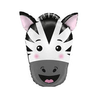 Mini Palloncino Testa Zebra Mylar 30 cm