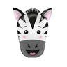 Mini Palloncino Testa Zebra Mylar 30 cm