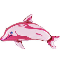 Mini Palloncino Delfino Rosa Mylar 30 cm