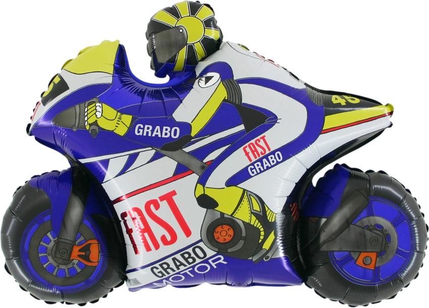 Mini Palloncino Moto Blu