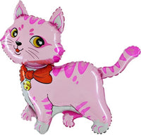 Mini Palloncino Gatto Rosa Mylar 30 cm