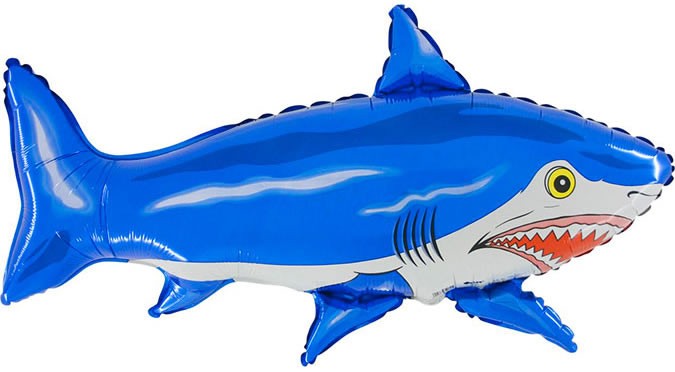 Mini Palloncino Squalo Blu