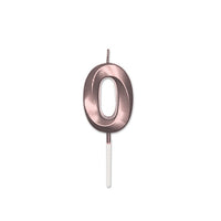 Candelina 0 Prestige Rosa Gold Metal 9 cm