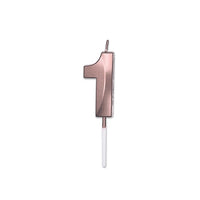 Candelina 1 Prestige Rosa Gold Metal 9 cm
