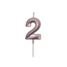Candelina 2 Prestige Rosa Gold Metal 9 cm
