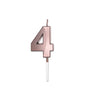 Candelina 4 Prestige Rosa Gold Metal 9 cm