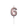 Candelina 6 Prestige Rosa Gold Metal 9 cm