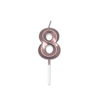 Candelina 8 Prestige Rosa Gold Metal 9 cm