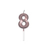 Candelina 8 Prestige Rosa Gold Metal 9 cm