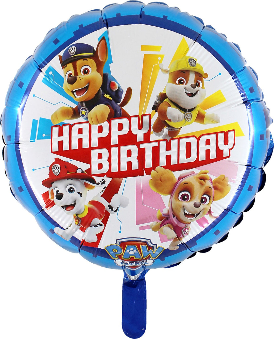 Palloncino Tondo Paw Patrol Happy Birthday