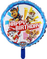 Palloncino Tondo Paw Patrol Happy Birthday Mylar 45 cm