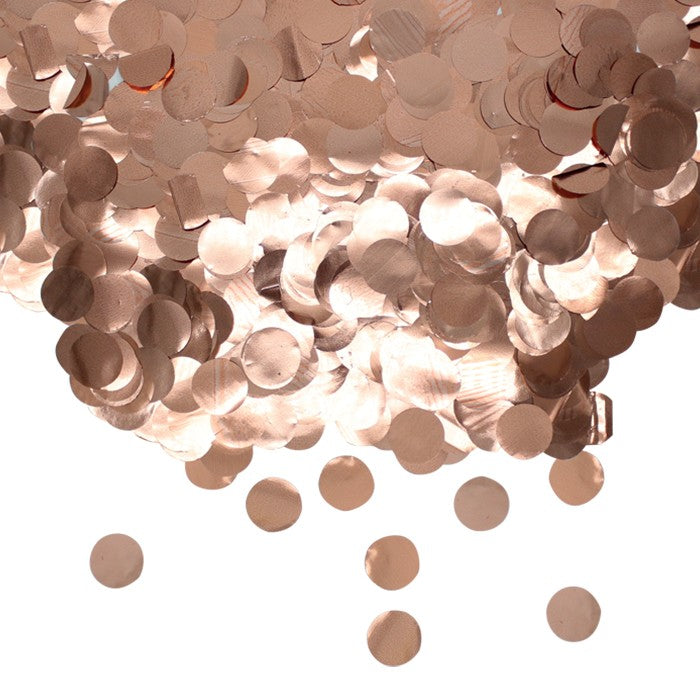 Coriandoli in Mylar Tondi Rosa Gold