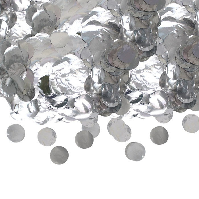Coriandoli in Mylar Tondi Argento