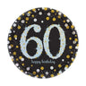 Piatti Neri 60 Anni 23 cm (8 pz) Carta