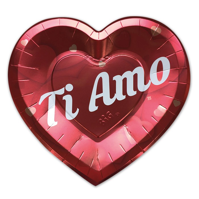 Piatti Cuore Ti Amo Metal