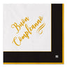Tovaglioli Buon Compleanno Chic Nero (20 pz) Carta 33 x 33 cm