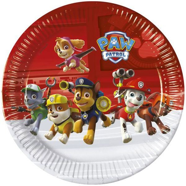 Piatti Paw Patrol Action da 23 cm (8 pz)