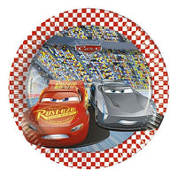 Piattini di Carta Cars 3 da 19.5 cm (8 pz)