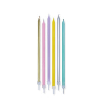 Candeline Matita Rainbow (6 pz) 15 cm