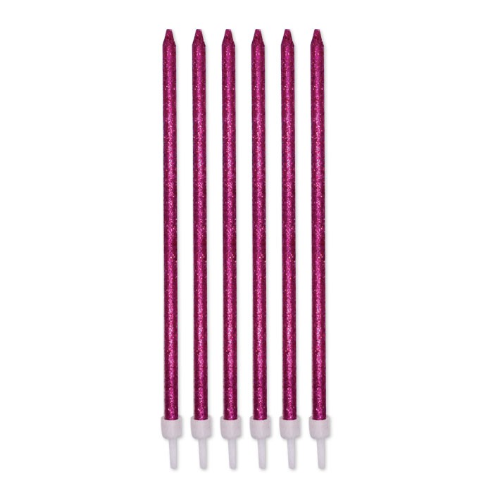 Candeline Matita Fucsia Lux Glitter (12 pz)