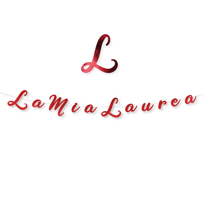 Festone La Mia Laurea Italic 3 mt