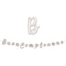 Festone Buon Compleanno Bianco/Rosa Italic 3 mt 300 cm