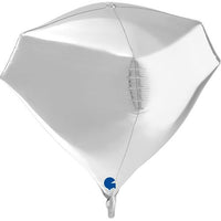 Palloncino Gemma Argento in 4D Mylar