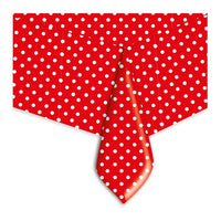Tovaglia Pois Rossa (140x270 cm) Pvc Rosso