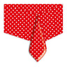 Tovaglia Pois Rossa (140x270 cm) Pvc Rosso