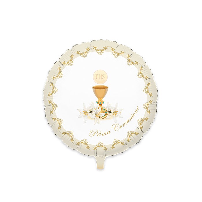Palloncino Bianco/Avorio Prima Comunione Bianco 24"