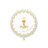 Palloncino Bianco/Avorio Prima Comunione Bianco 24" Mylar 60 cm
