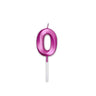 Candelina 0 Prestige Fucsia Metal 9 cm