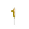 Candelina 1 Prestige Oro Metal 9 cm