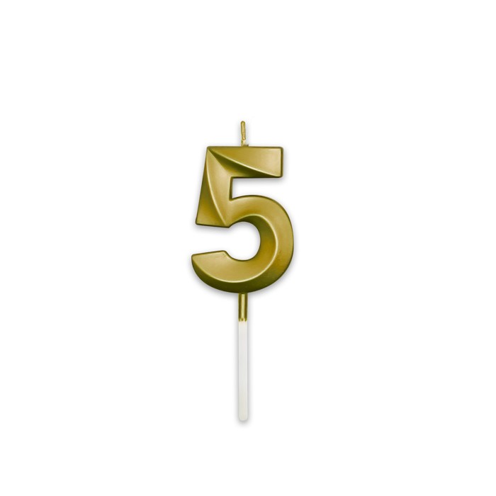 Candelina 5 Prestige Oro Metal