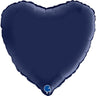 Palloncino Cuore 18" Satinato Blu Mylar 45 cm