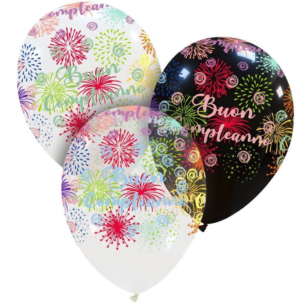Palloncini in Lattice Buon Compleanno Esplosivi (10 pz)