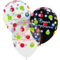 Palloncini in Lattice Buon Compleanno Colorato (10 pz)