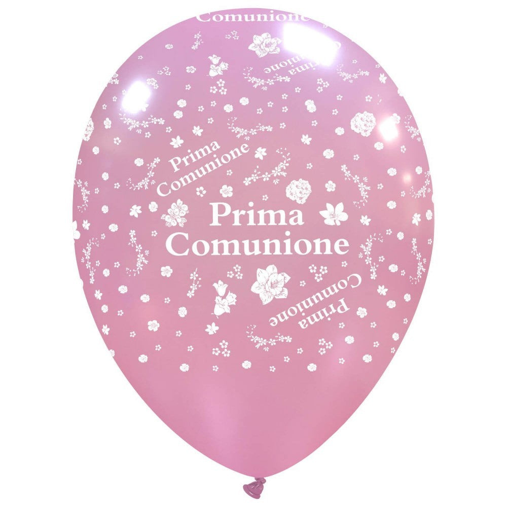 Palloncini in Lattice 13" Comunione Rosa (50 pz)
