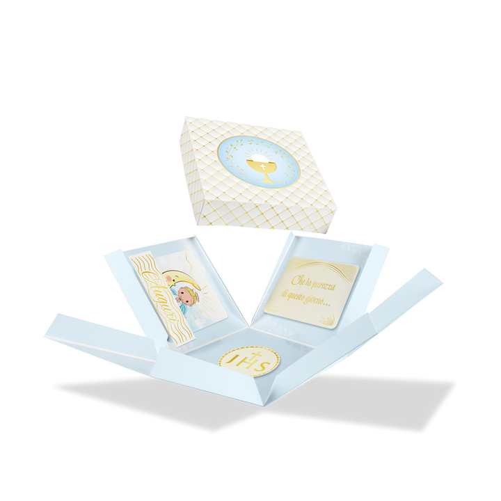 Box Surprise Prima Comunione Celeste