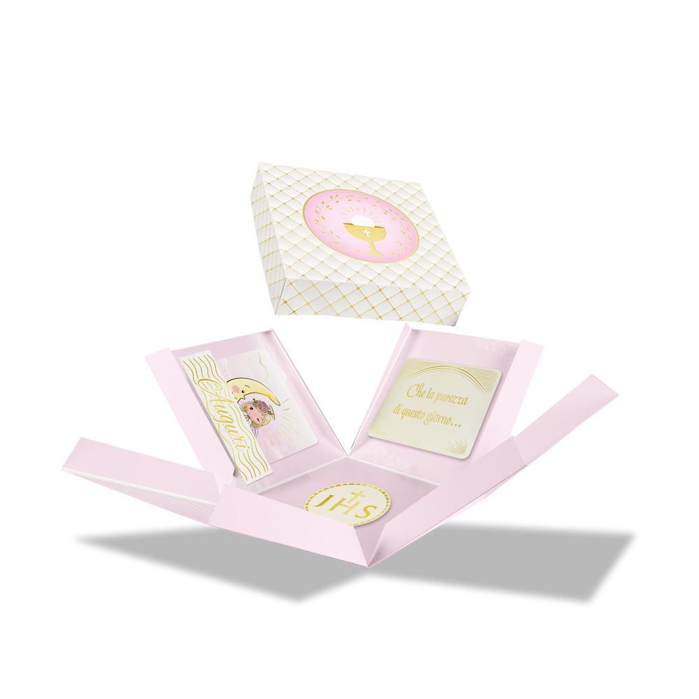 Box Surprise Prima Comunione Rosa