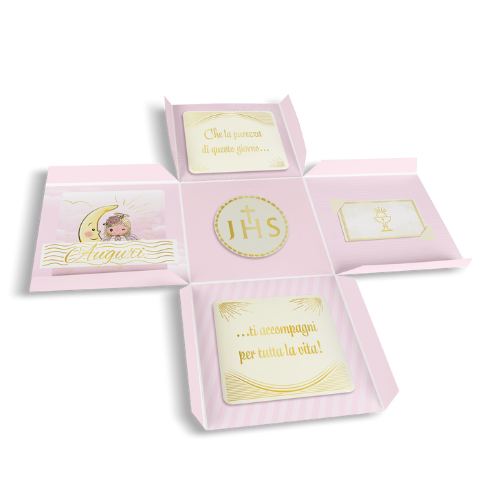Box Surprise Prima Comunione Rosa