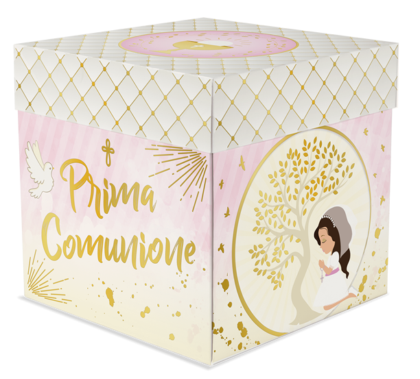 Box Surprise Prima Comunione Rosa