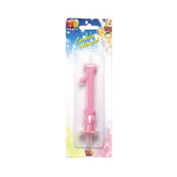 Candelina Rosa Numero 1 10 cm