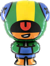 Palloncino Brawl Stars Mylar 44 x 61 cm Nero