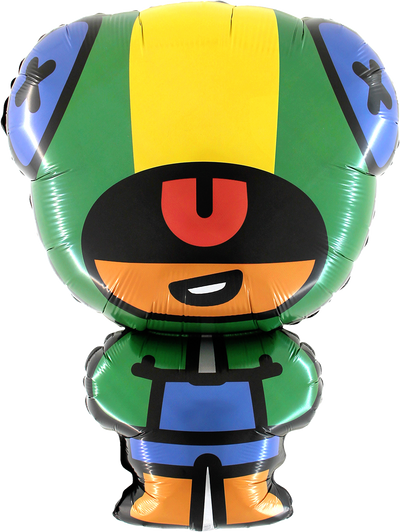 Palloncino Brawl Stars Mylar 44 x 61 cm Nero