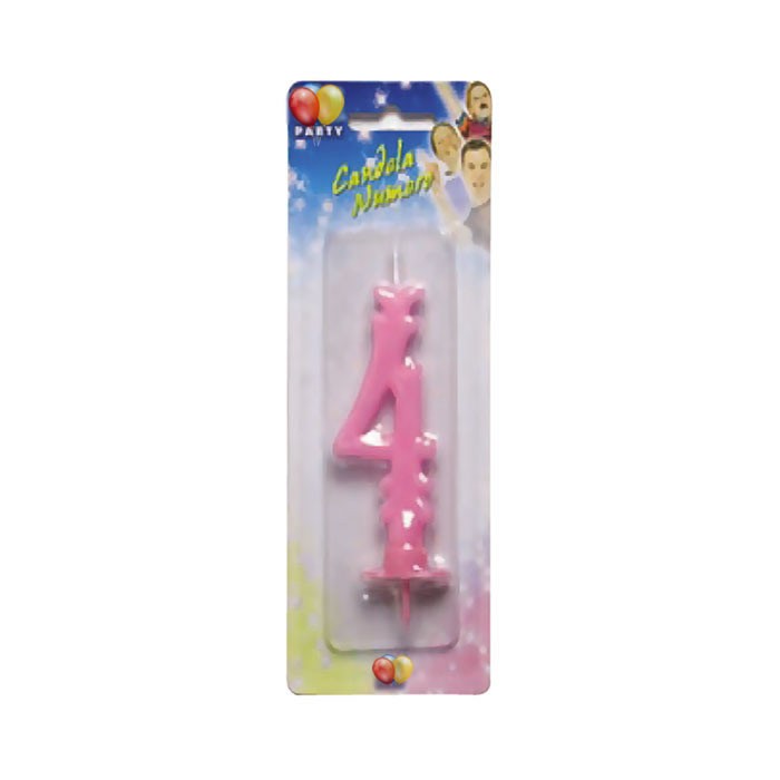 Candelina Maxi Rosa Numero 4