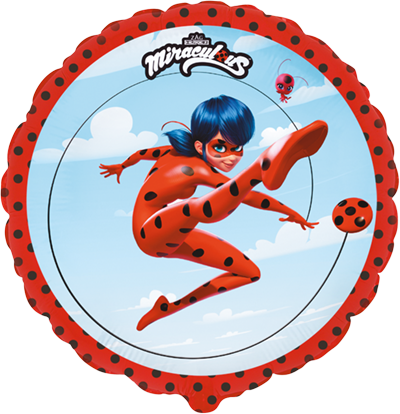 Palloncino Tondo Miraculous Ladybug