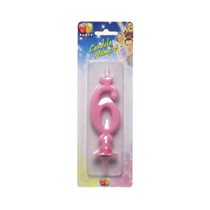 Candelina Maxi Rosa Numero 6