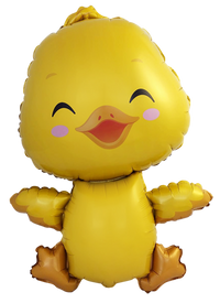 Palloncino Mylar Pulcino Little Duck Nero Pastello